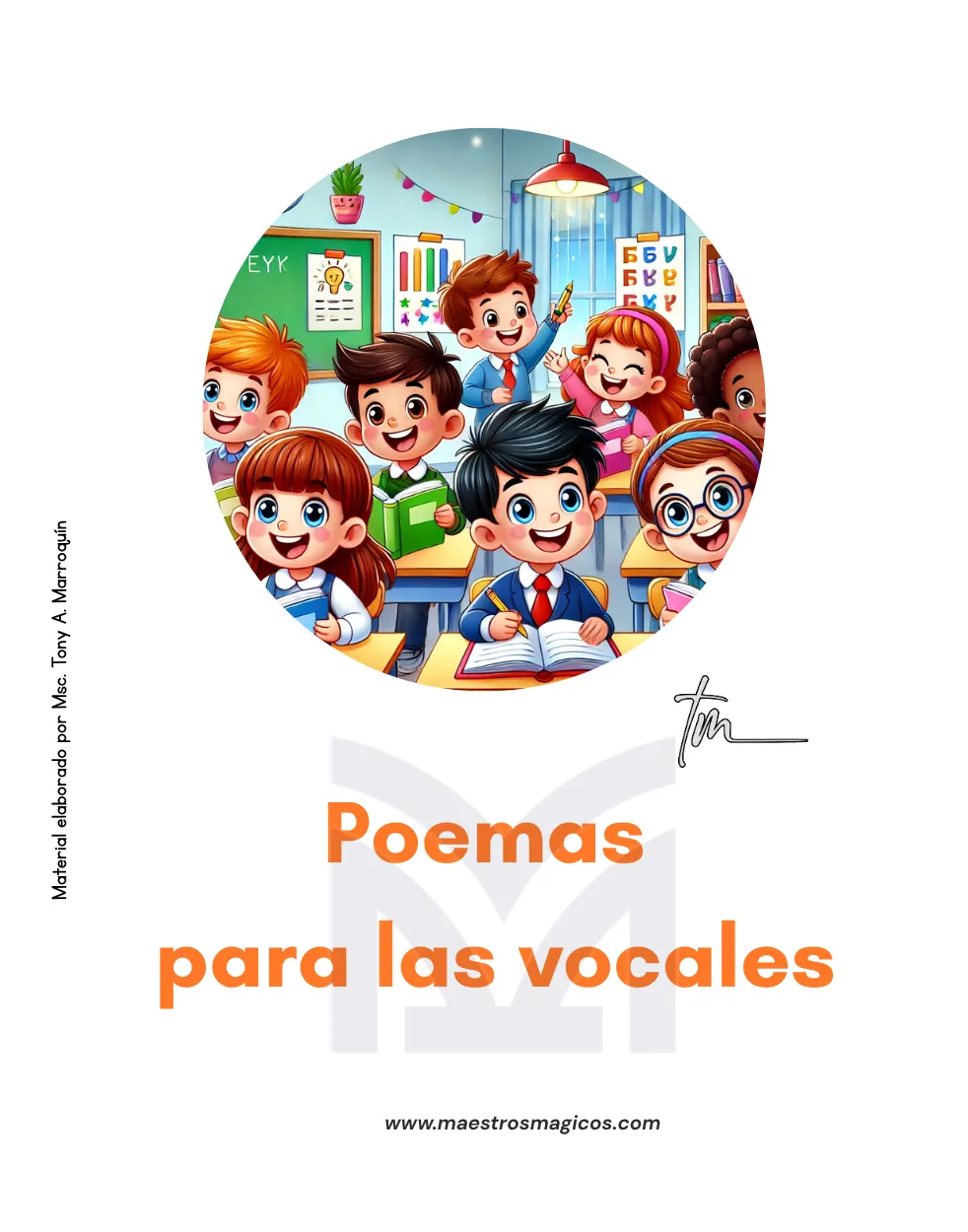 Portada poemas vocales niños