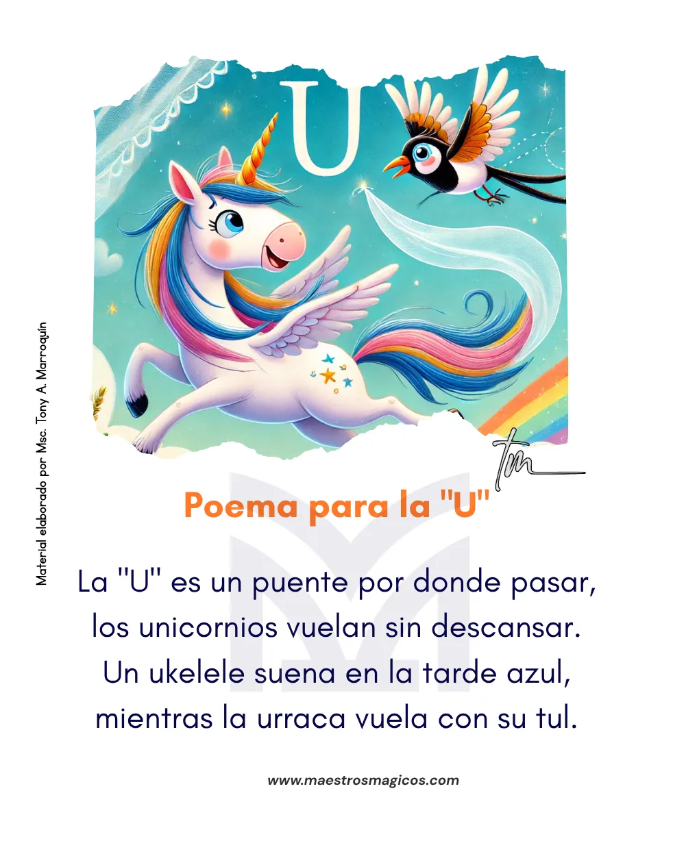Poema vocal U unicornio ukelele