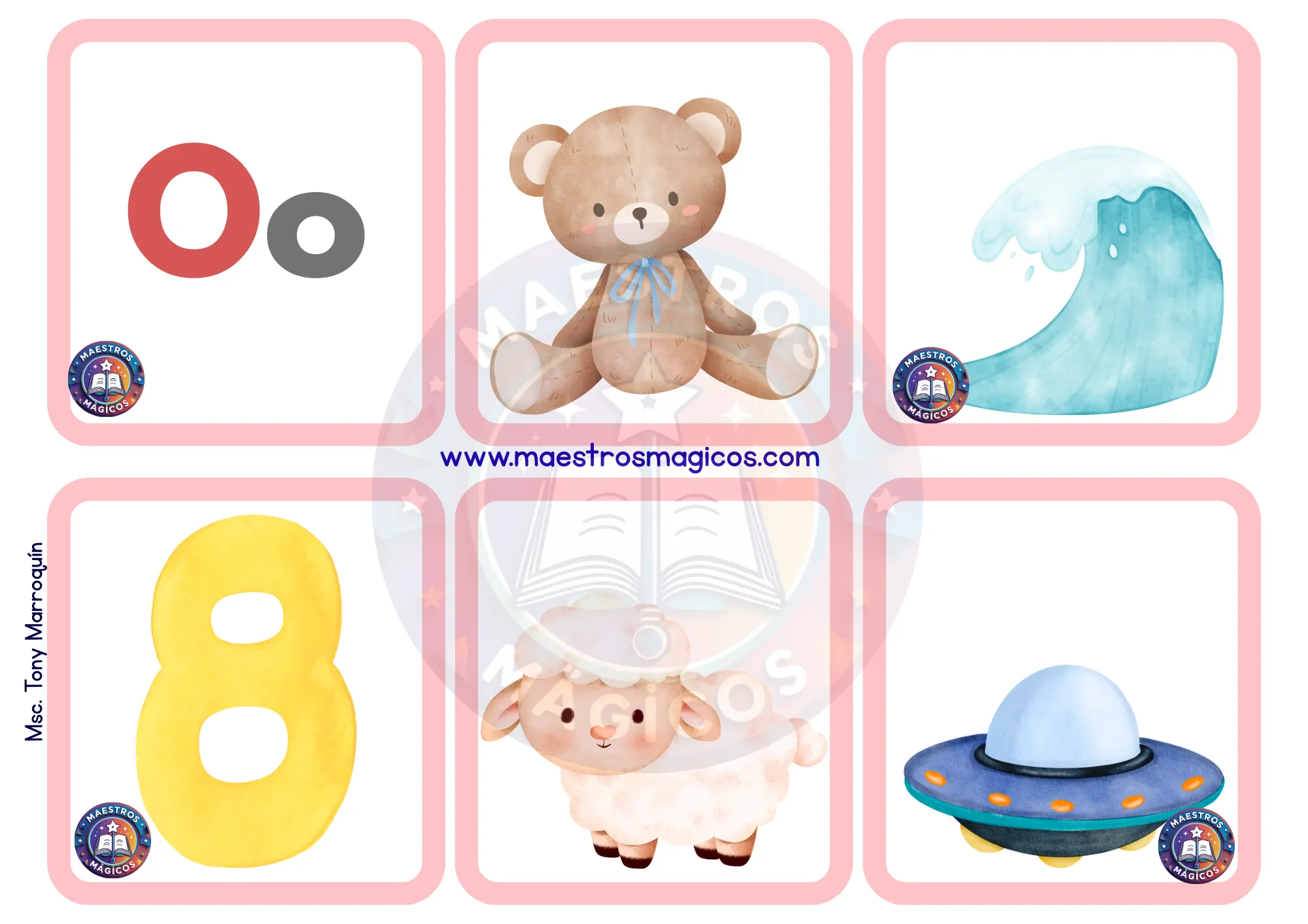 Póster vocal O acuarela