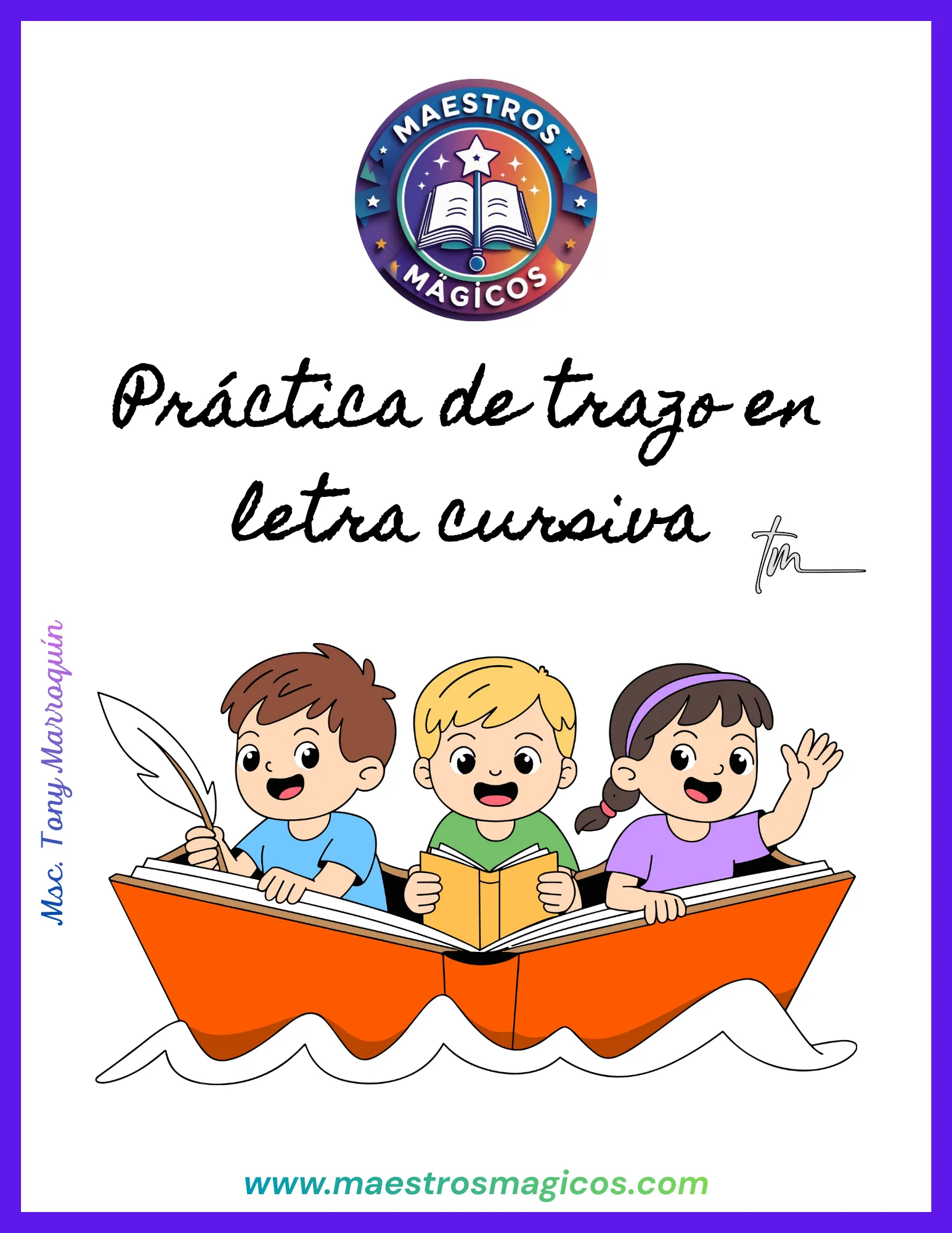 Práctica de trazo en cursiva: Cuadernillo técnico de caligrafía con ejercicios ligados en PDF