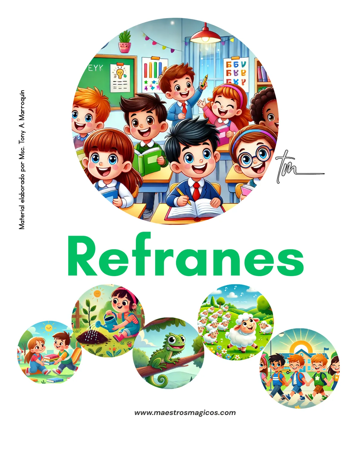 Refranes para las vocales - portada