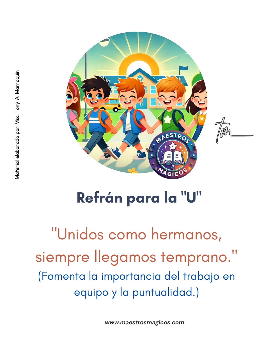 Refrán para la vocal U