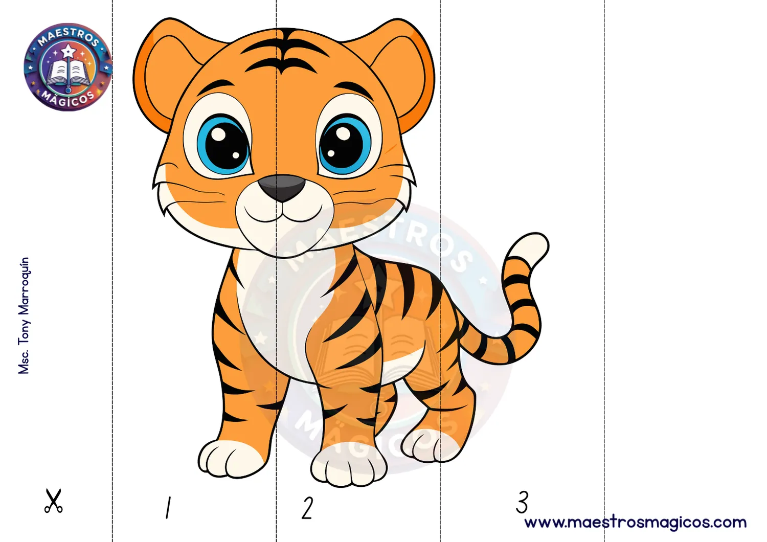 Secuencia numérica tigre