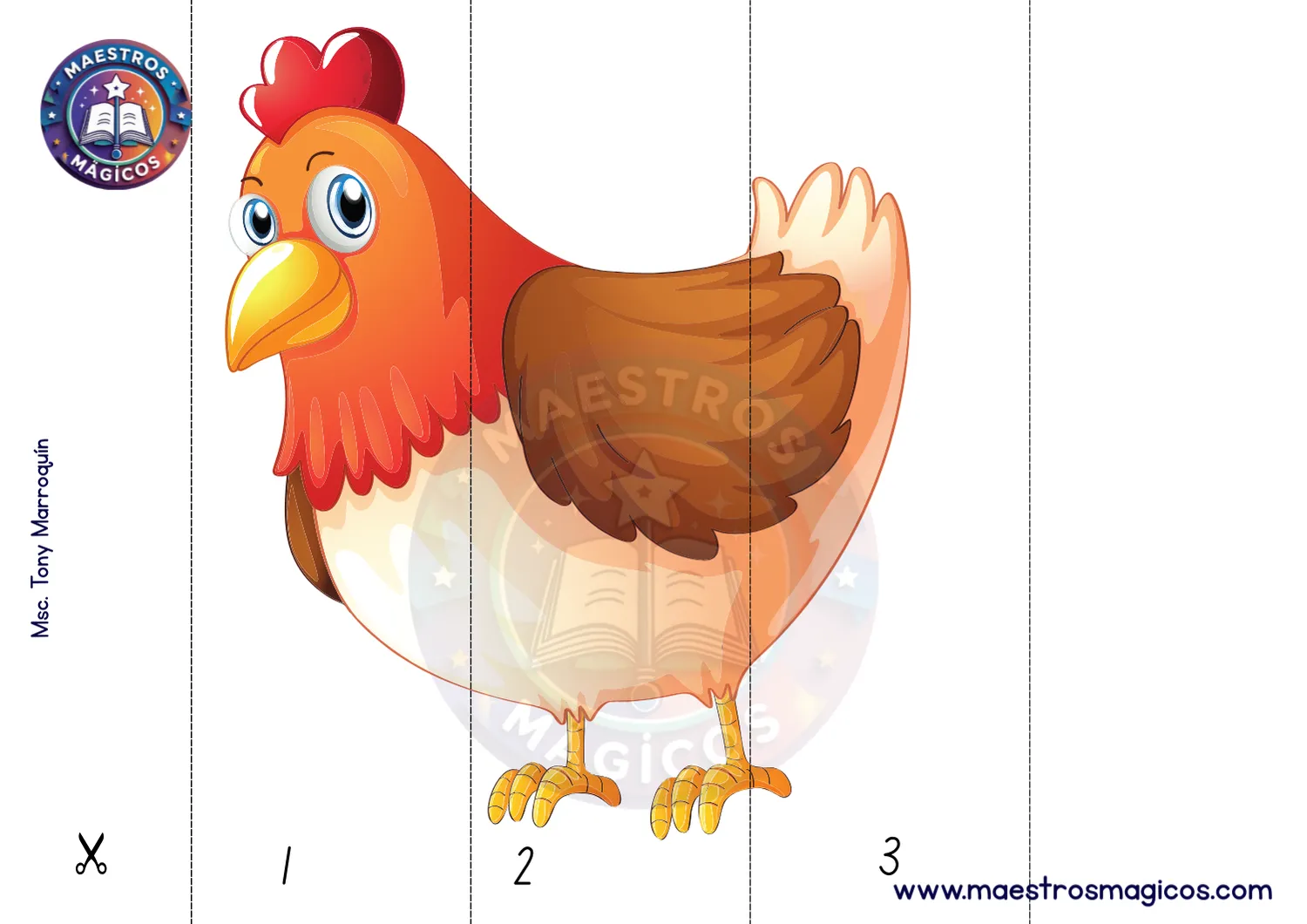 Secuencia numérica gallina