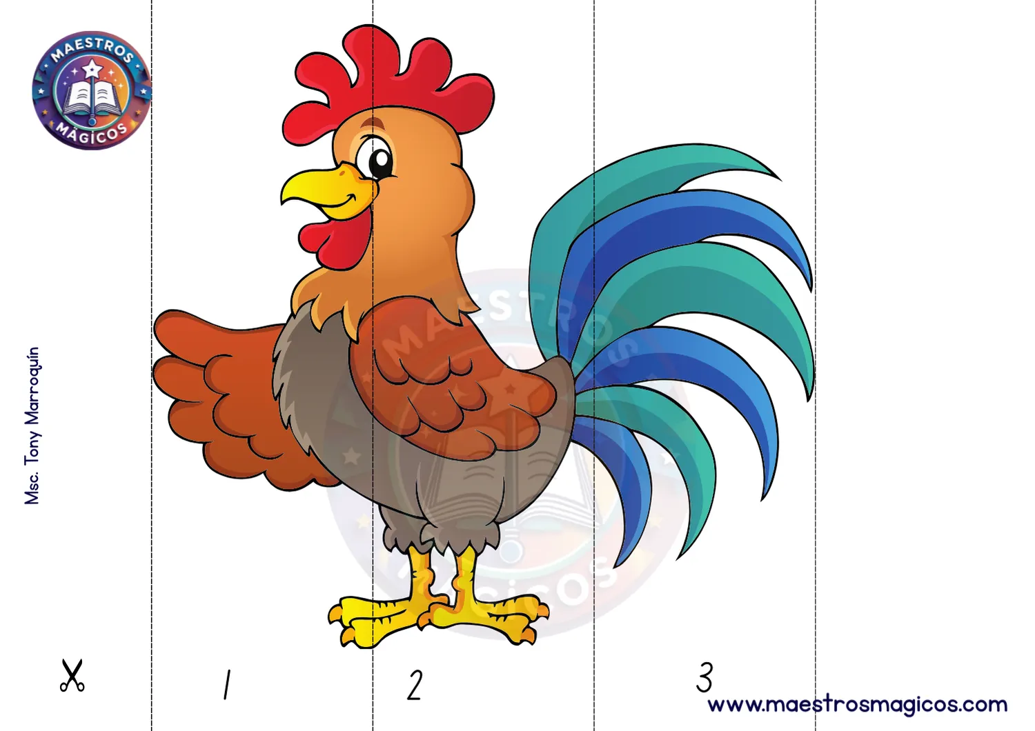 Secuencia numérica gallo