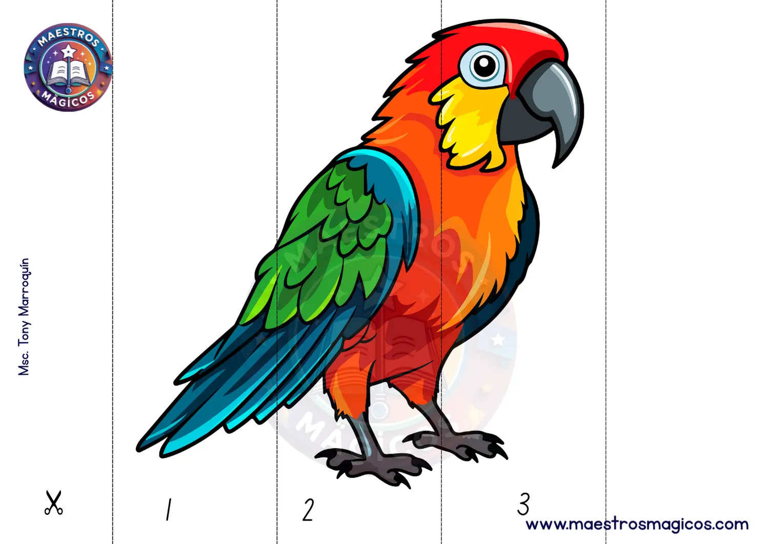 Secuencia numérica guacamayo