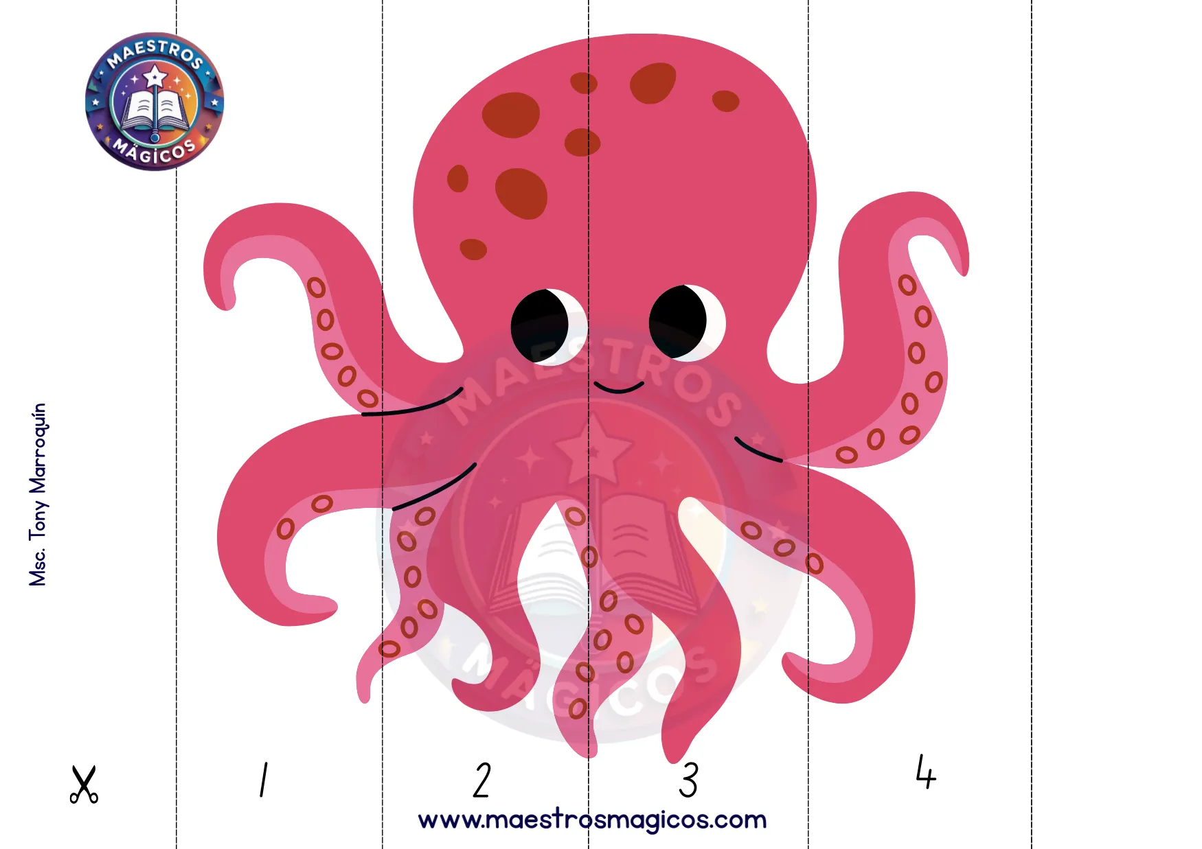Puzle Pulpo 1 al 10