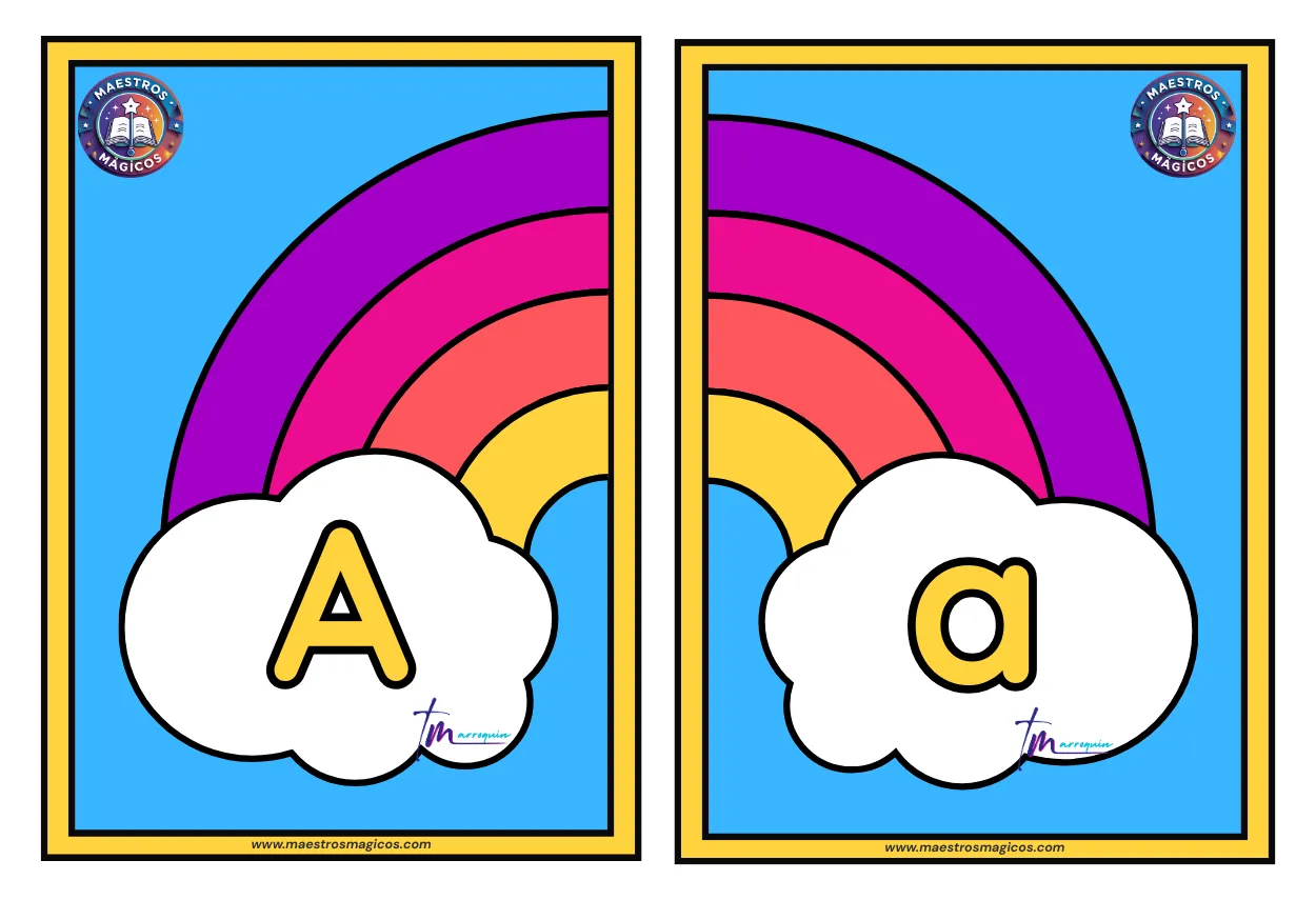 Rompecabezas de mayúsculas y minúsculas para niños