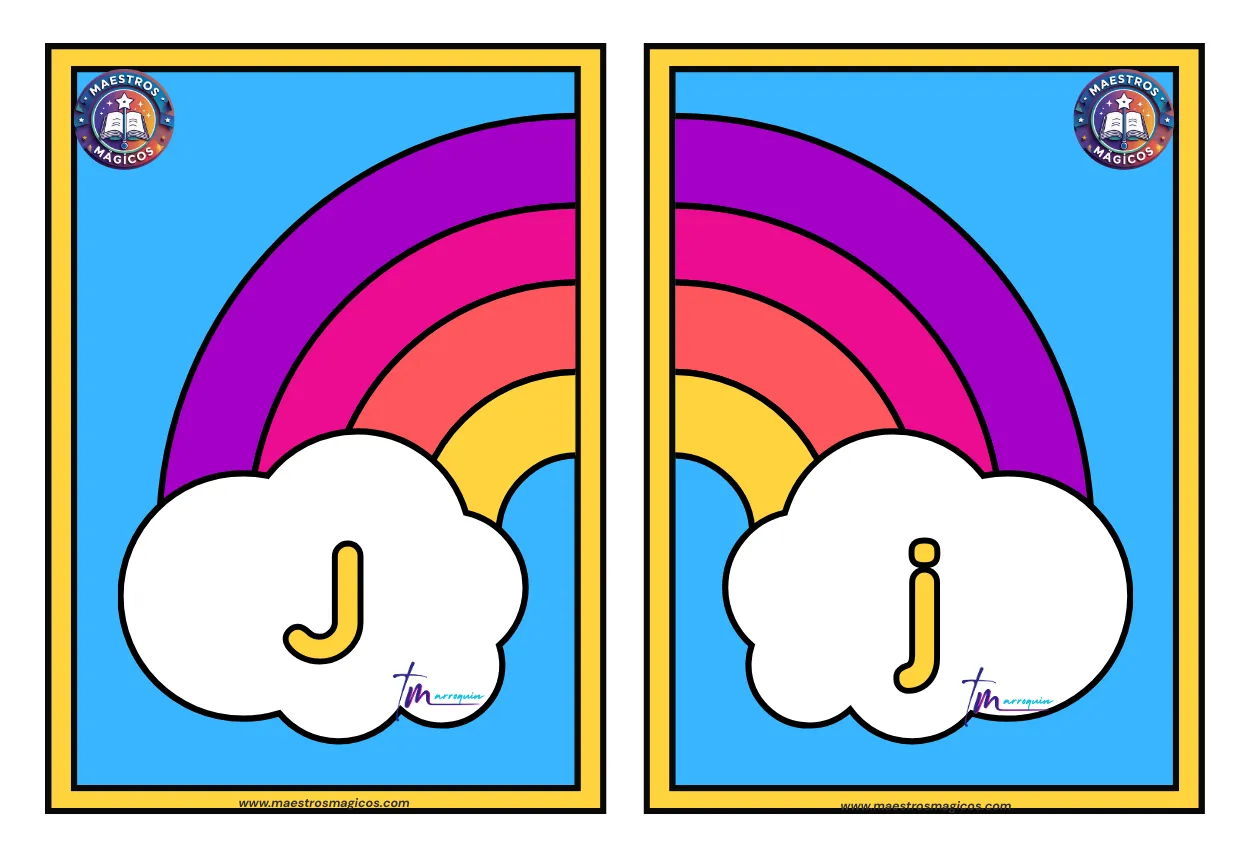 Rompecabezas mayúsculas y minúsculas en el aula