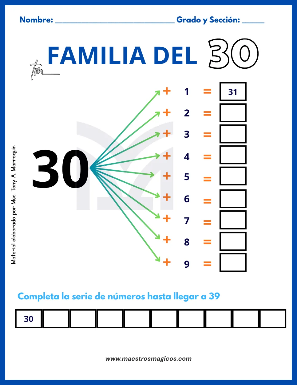 Ficha familia del 30 ejercicios