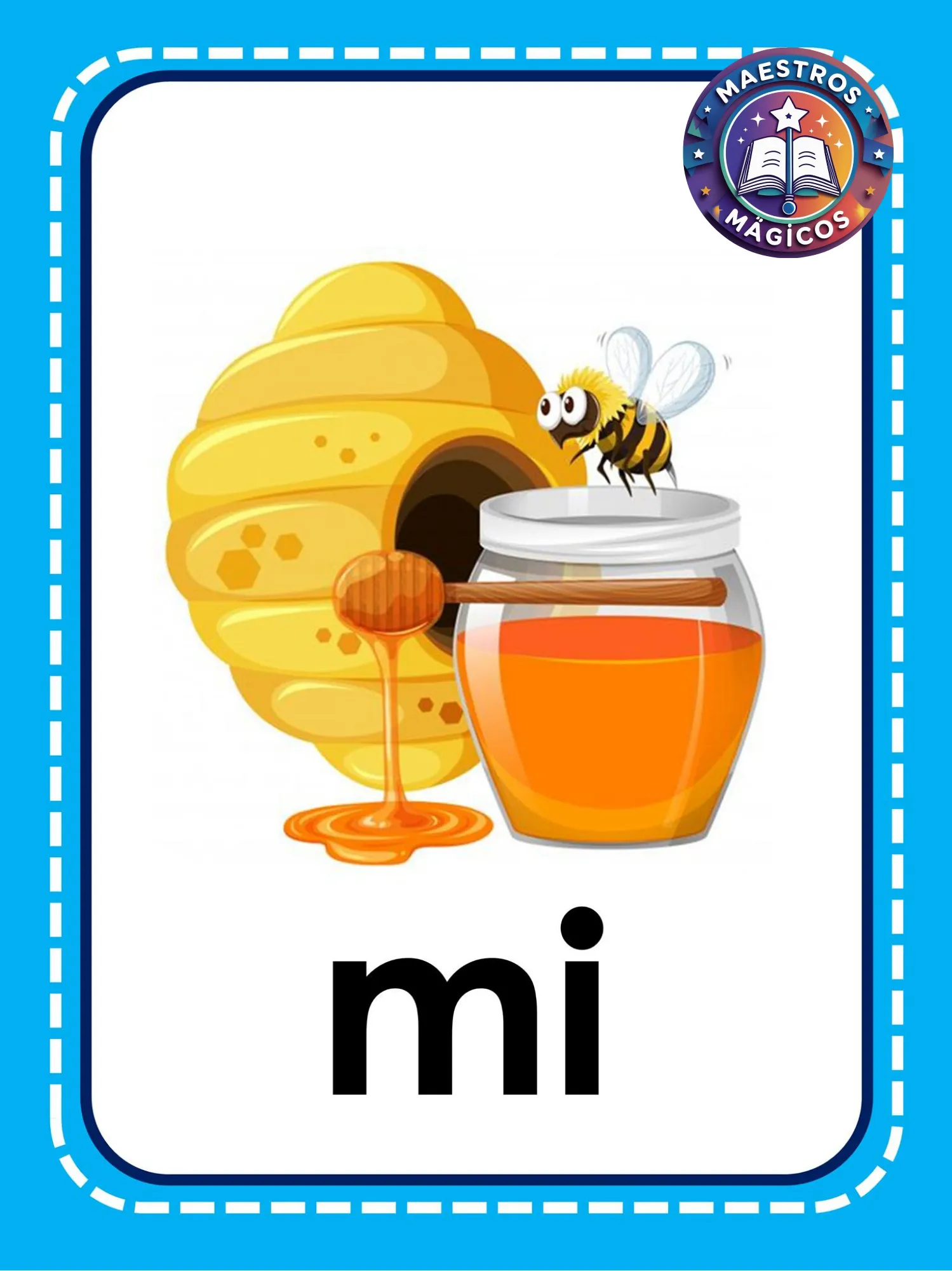 Tarjetas sílabas M ma me mi mo mu