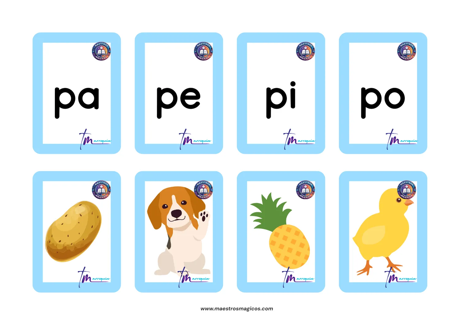 Tarjetas abecedario - página 15