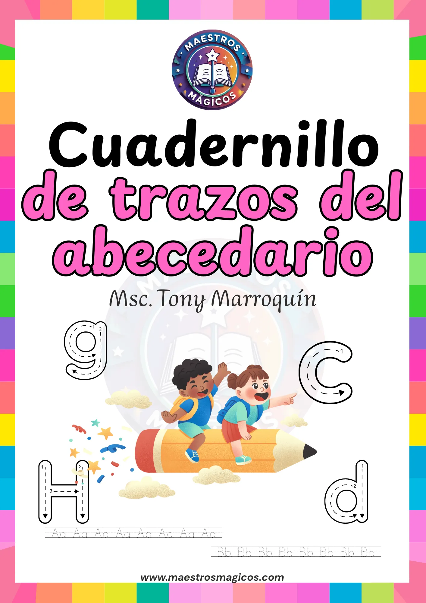 Cuadernillo de trazos del abecedario portada PDF