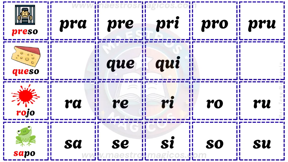 Mi silabario de preescolar 1 - página 8