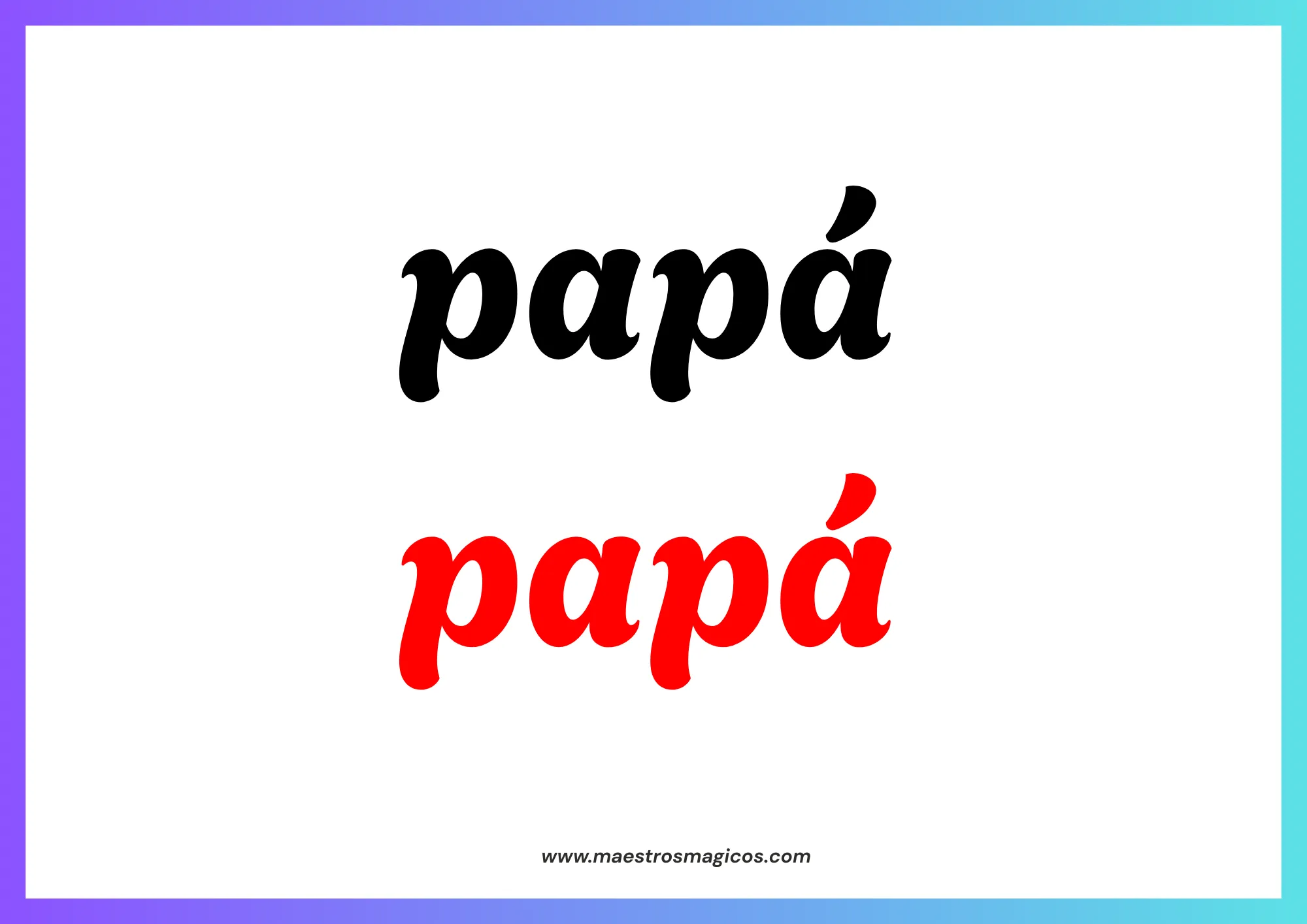 Tarjetas método Doman - vista 2