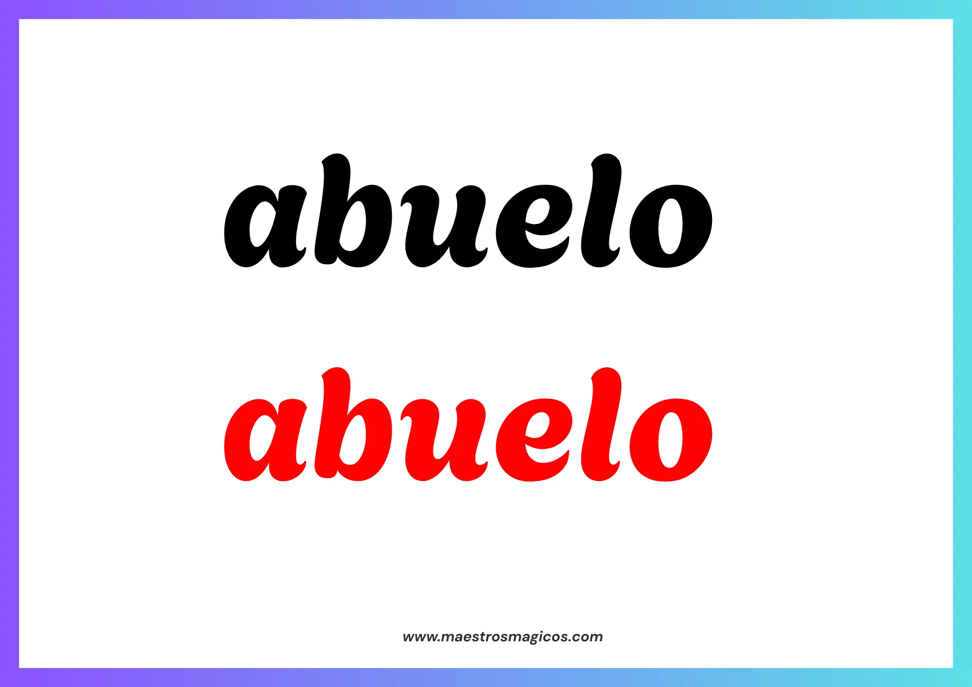 Tarjetas método Doman - vista 3