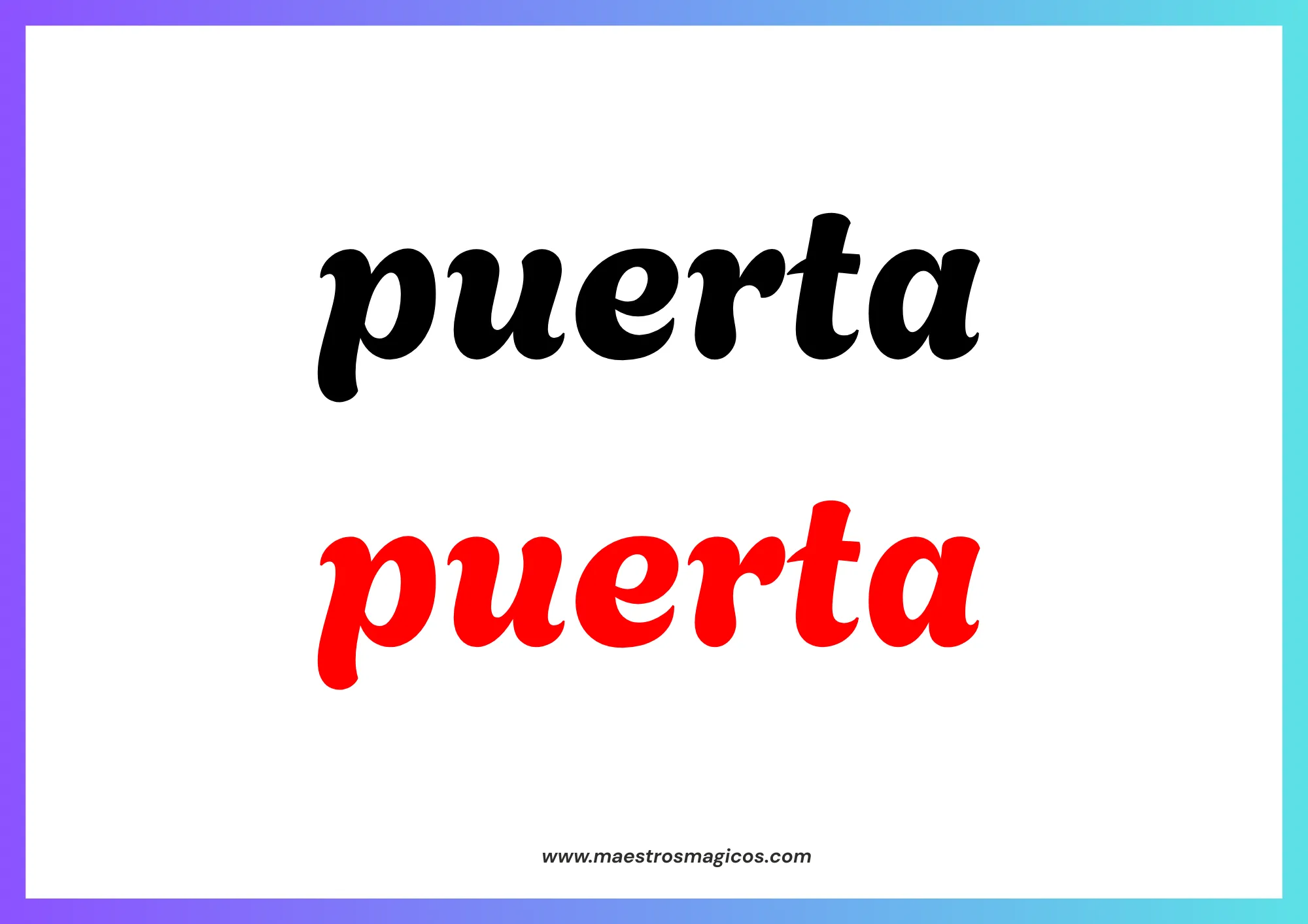 Tarjetas método Doman - vista 7