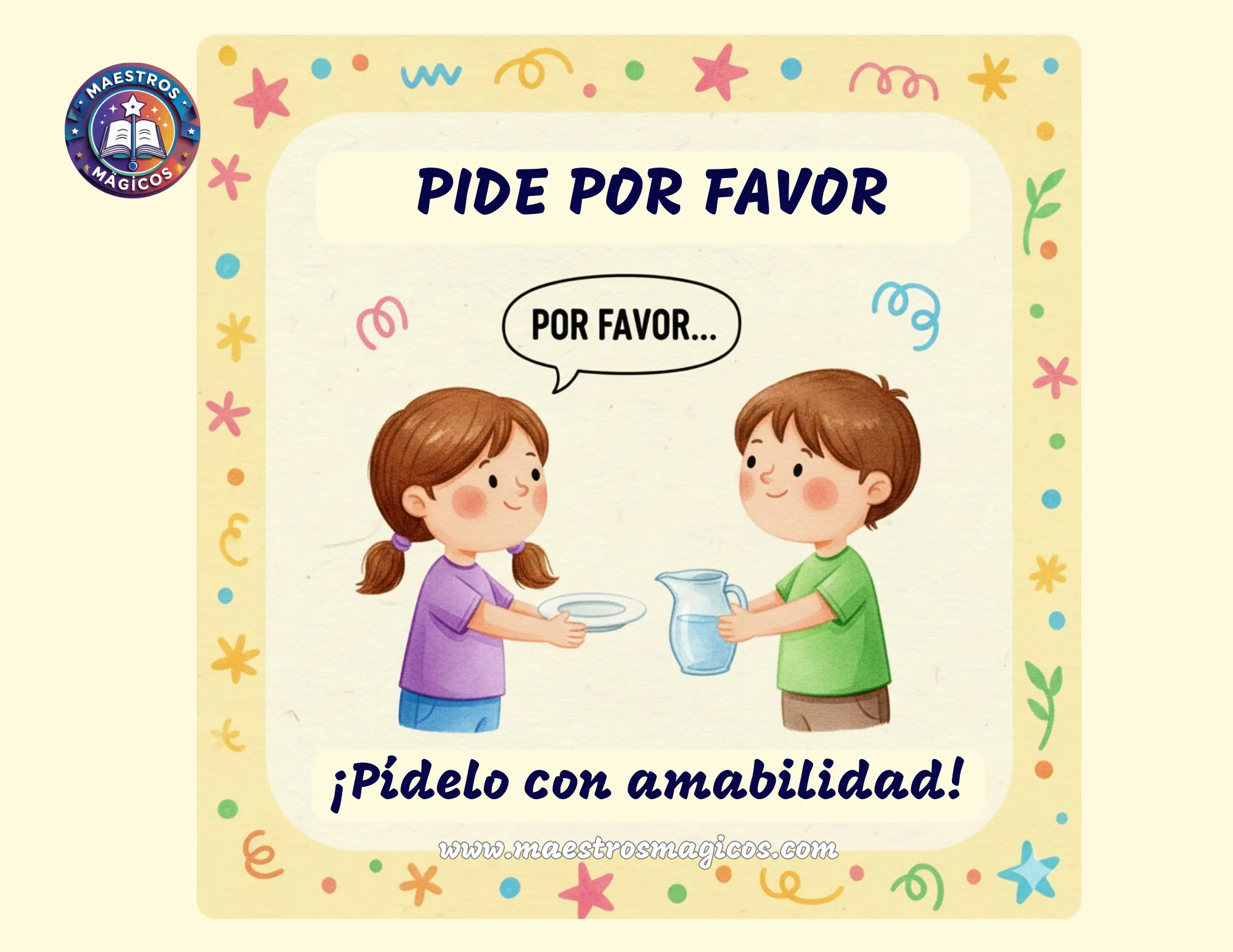 Cartel pide por favor amabilidad