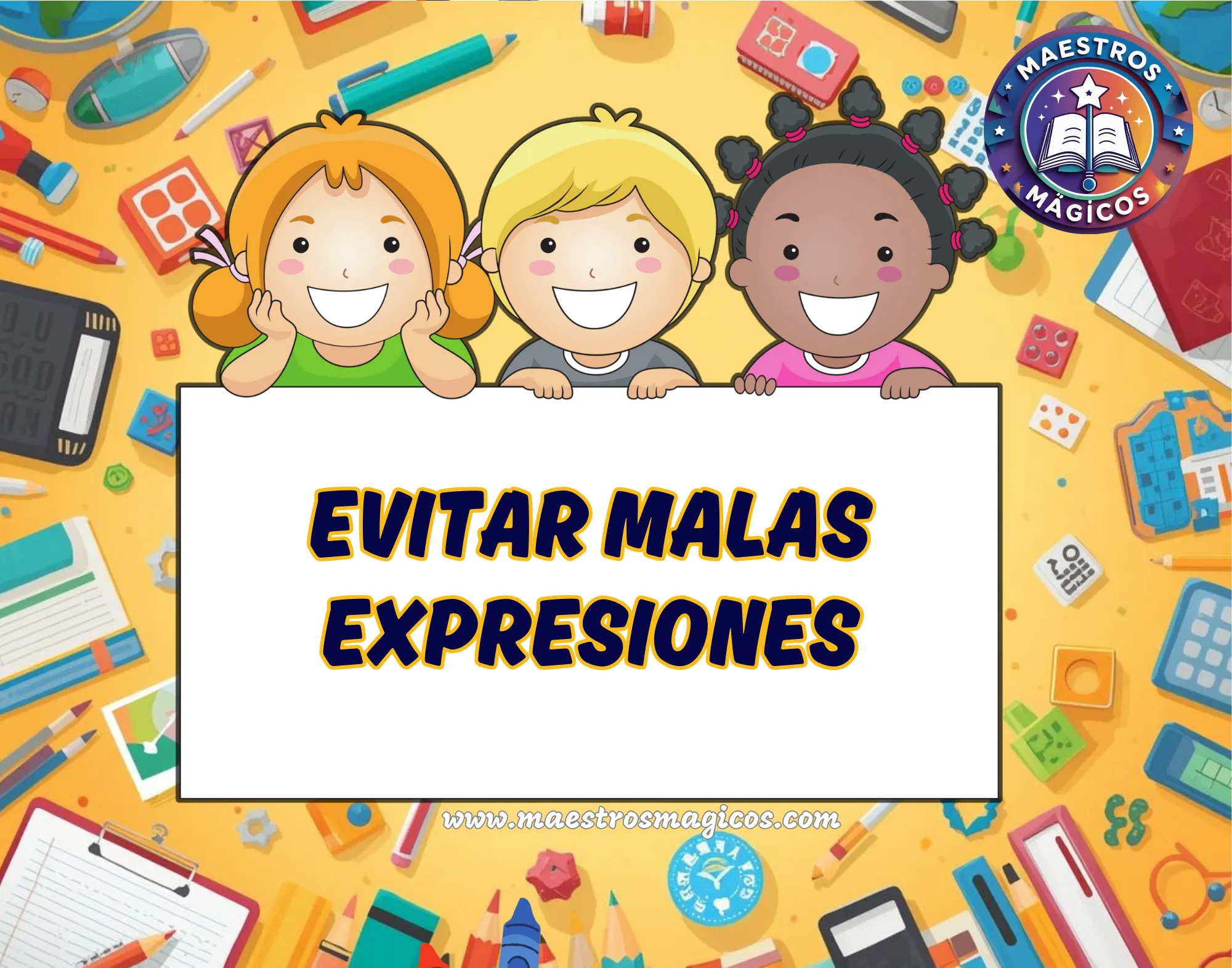 Cartel evitar malas expresiones