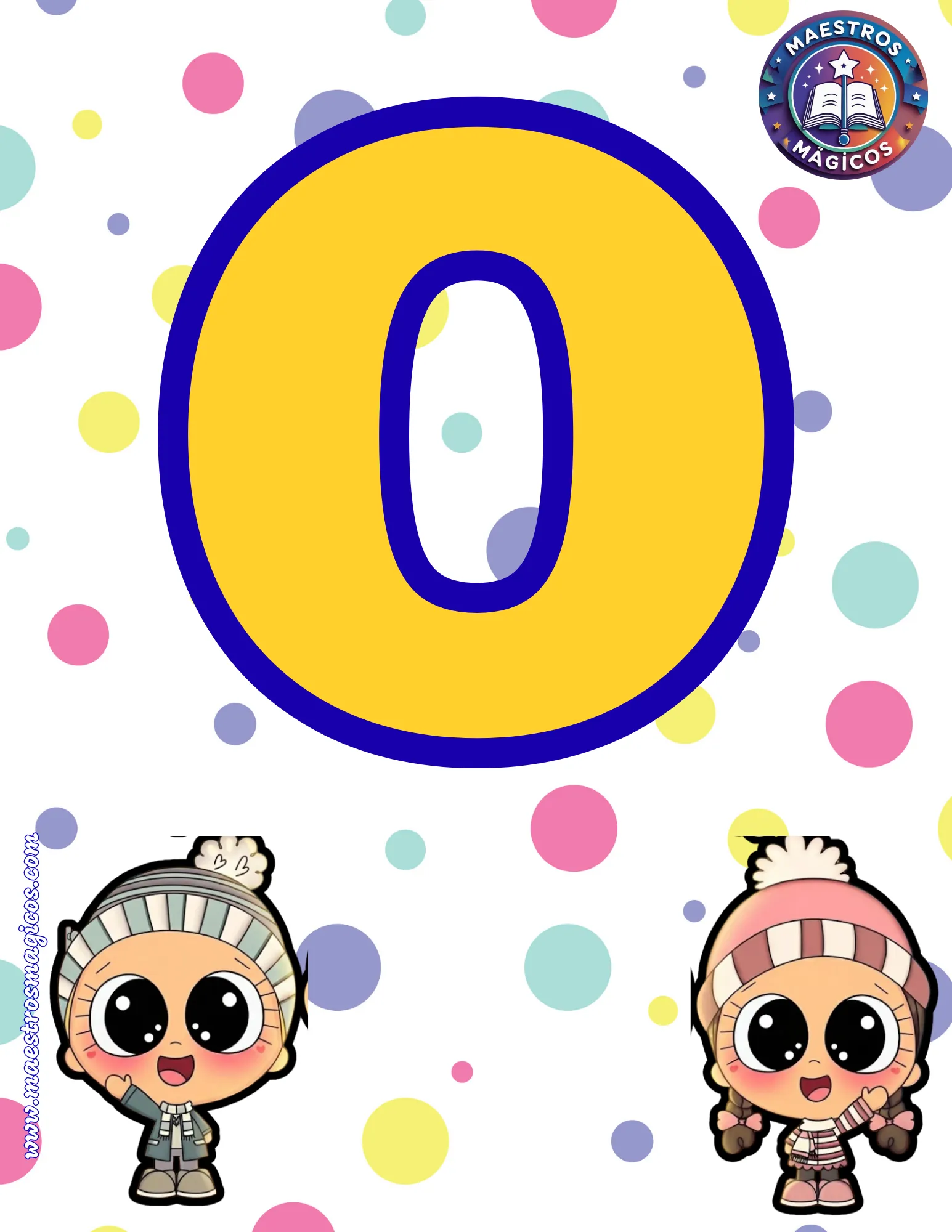 Letra O banner bienvenidos invierno