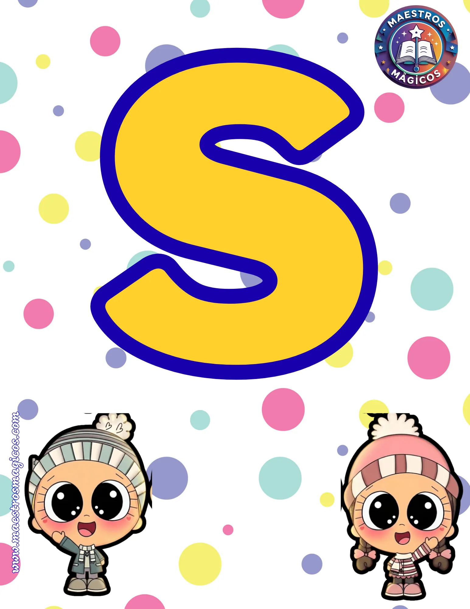 Letra S banner bienvenidos final