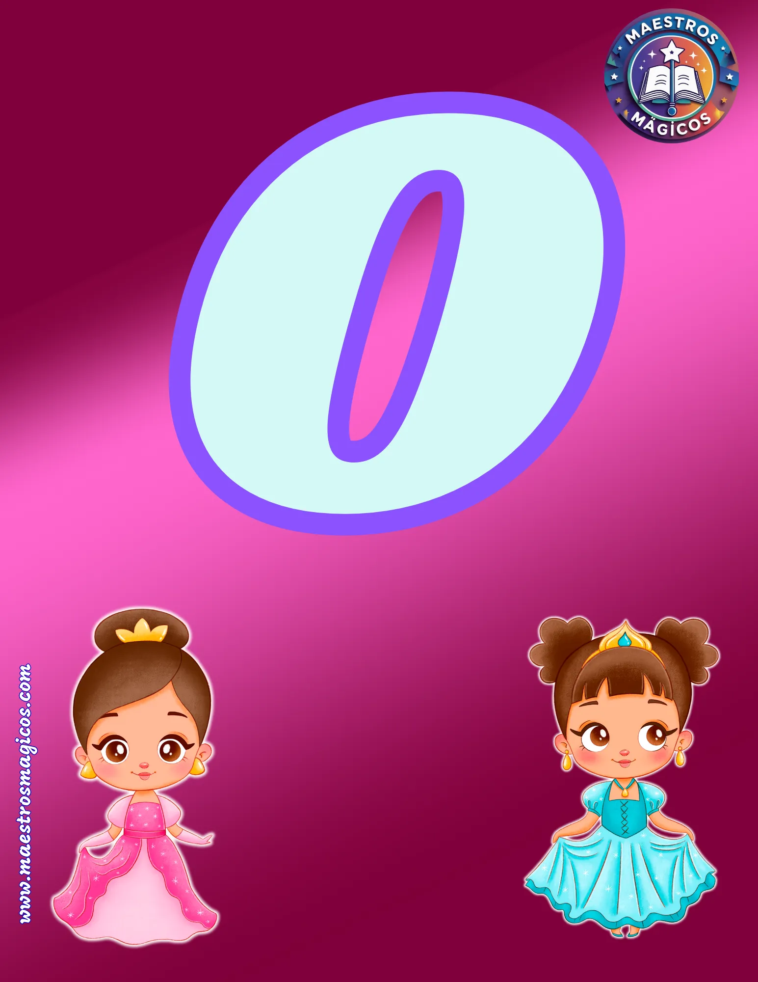Letra O banner mágico