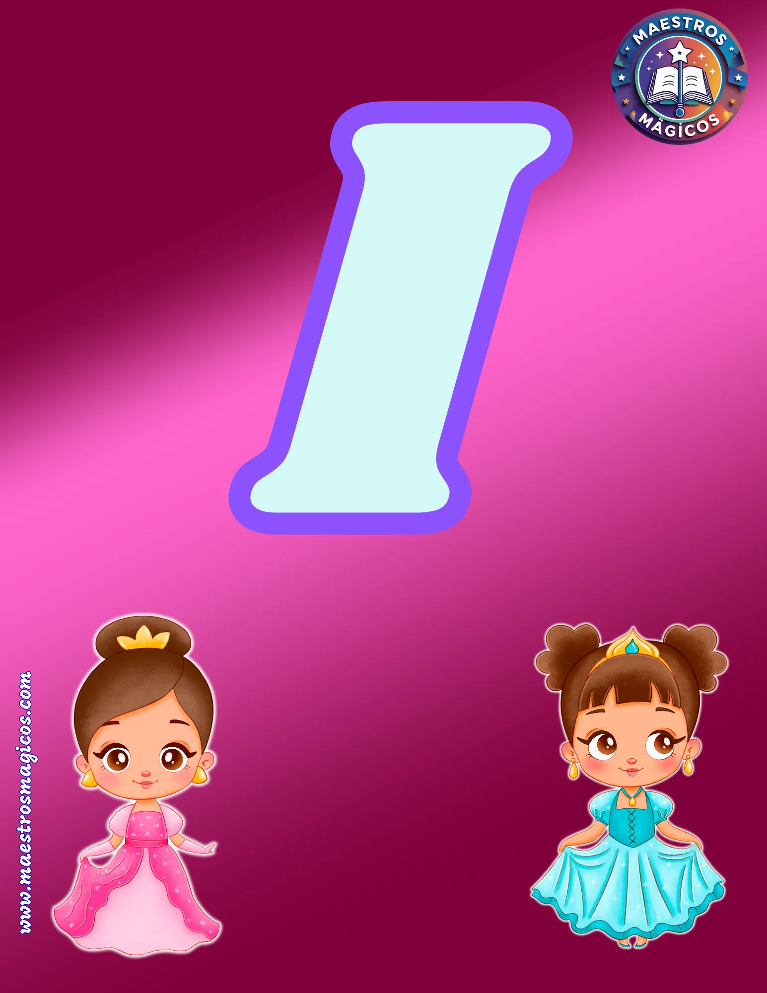 Letra I banner cuento