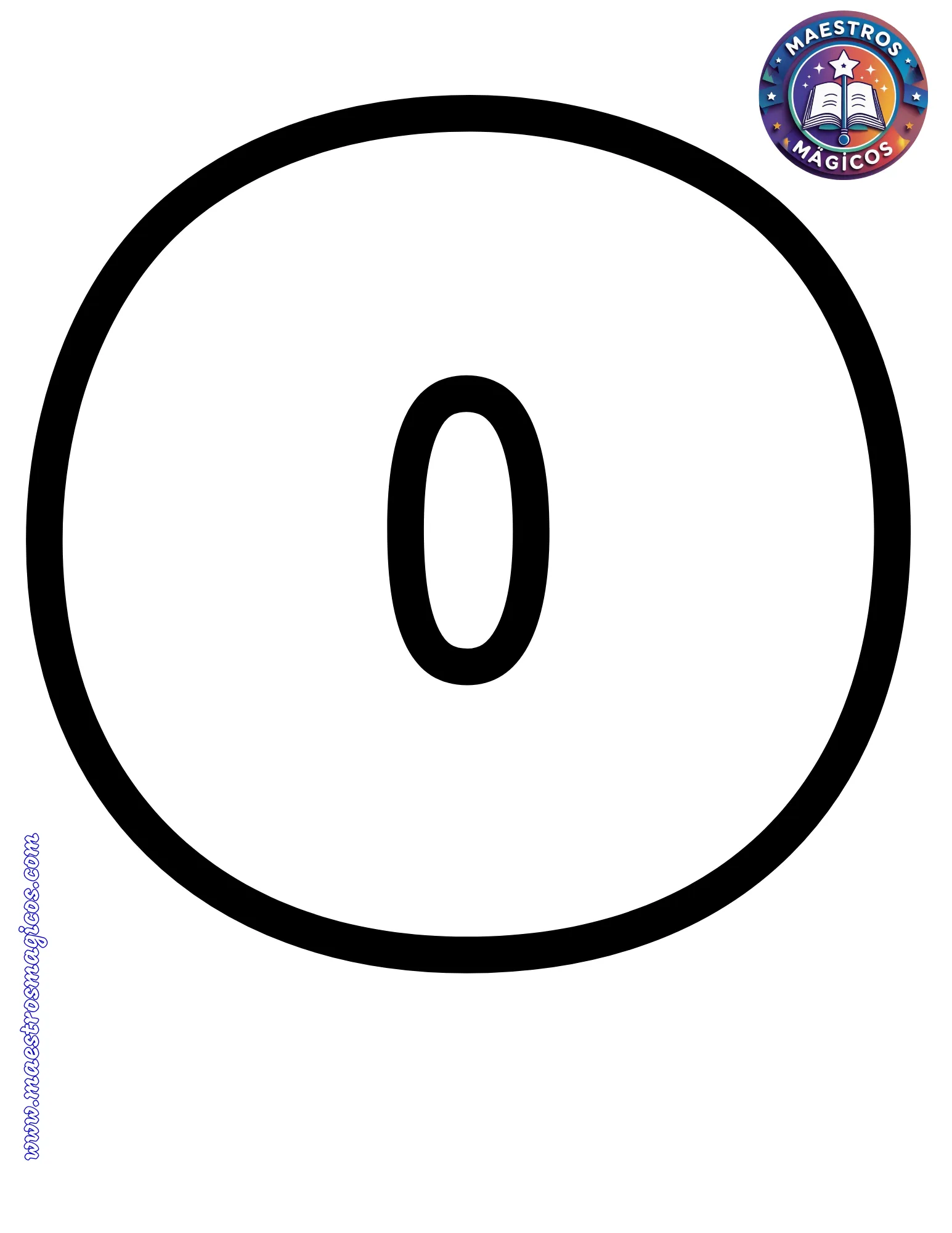 Letra O contorno