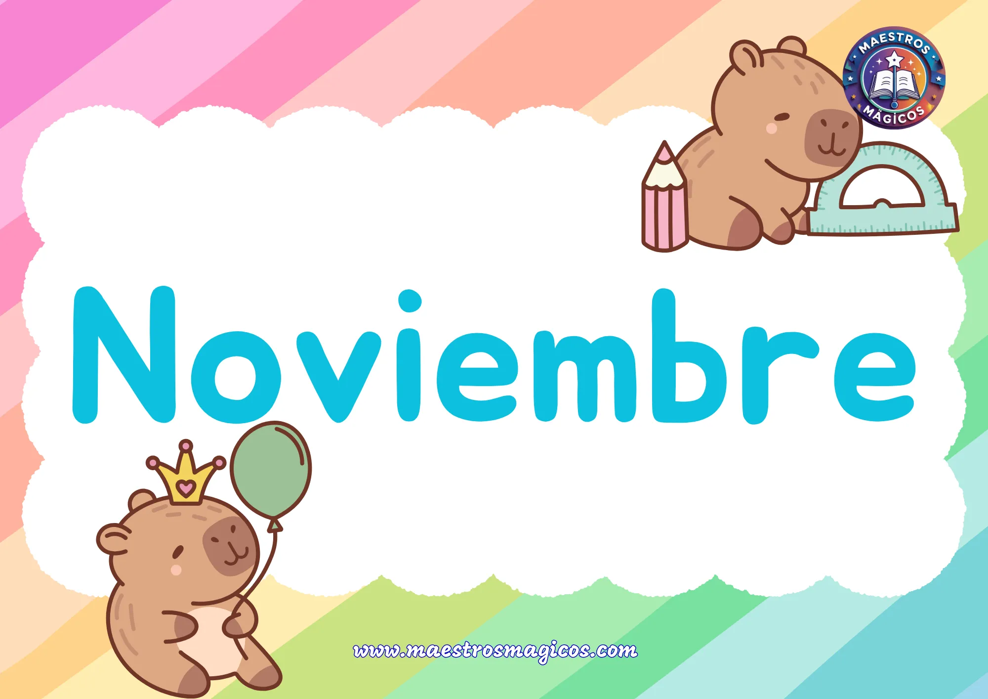 Cartel mes Noviembre fiesta