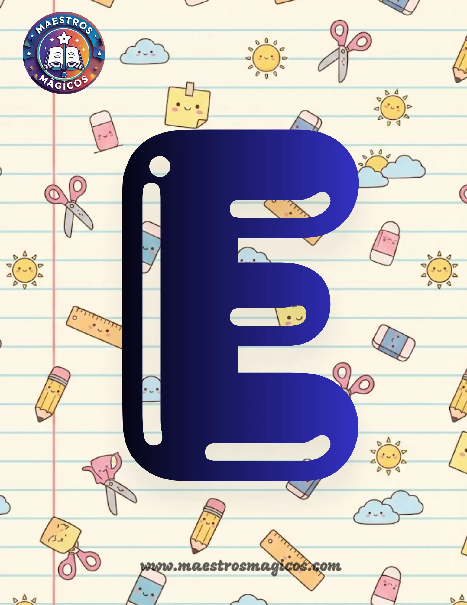 Molde letra B individual