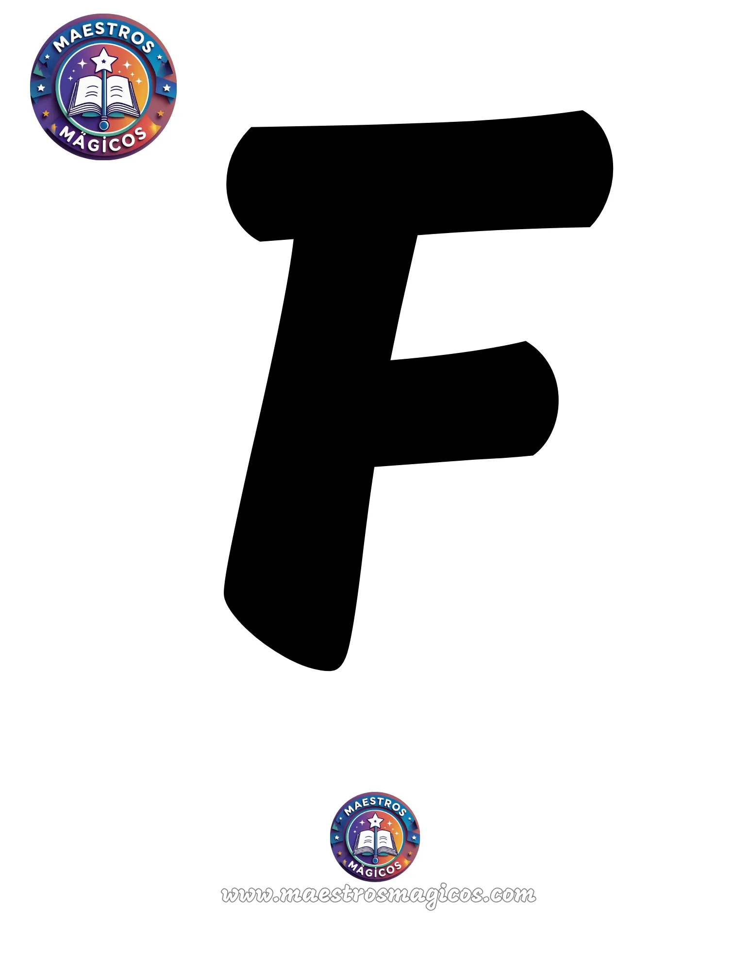 Molde letra C negra individual