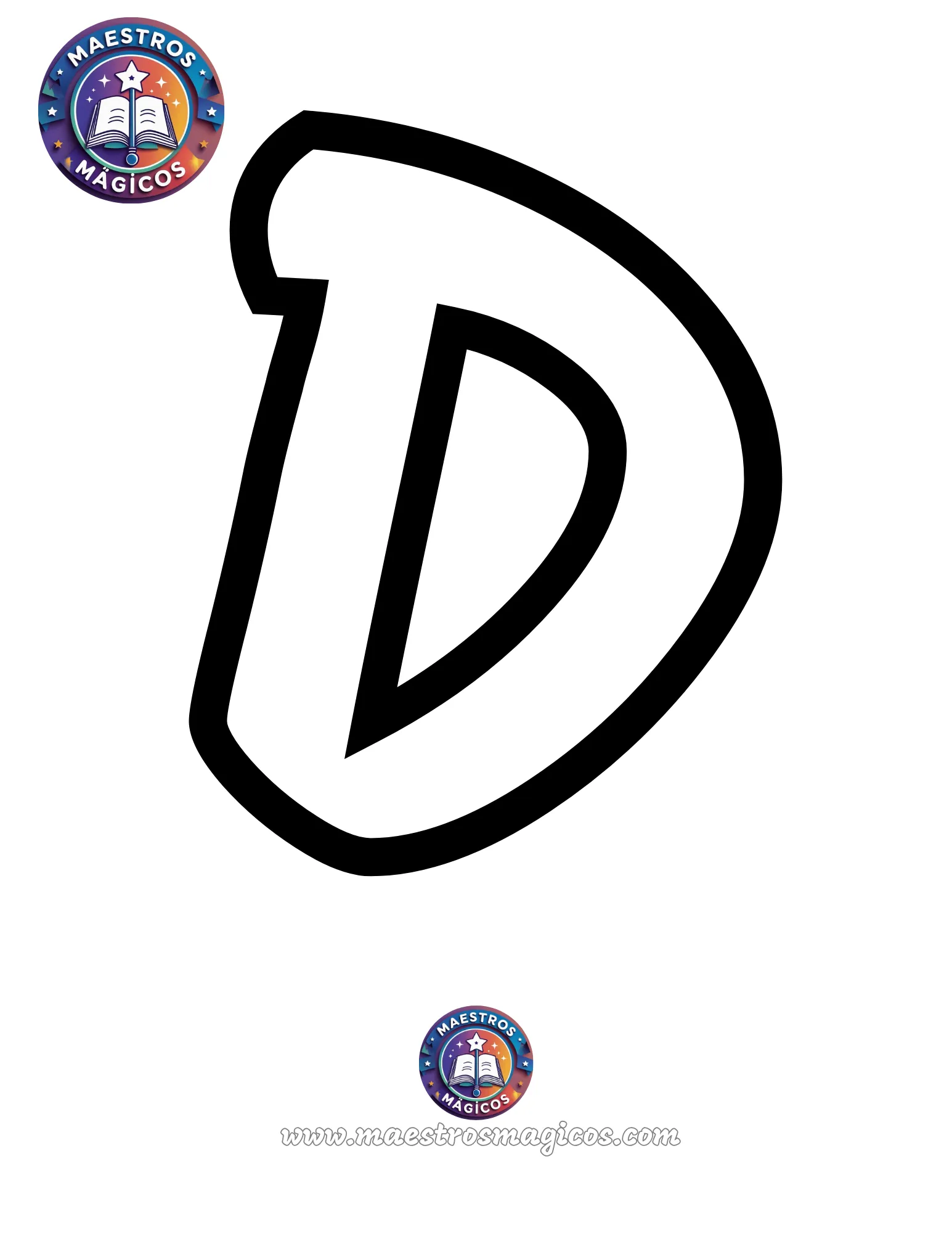 Molde letras M N Ñ O estilo burbuja