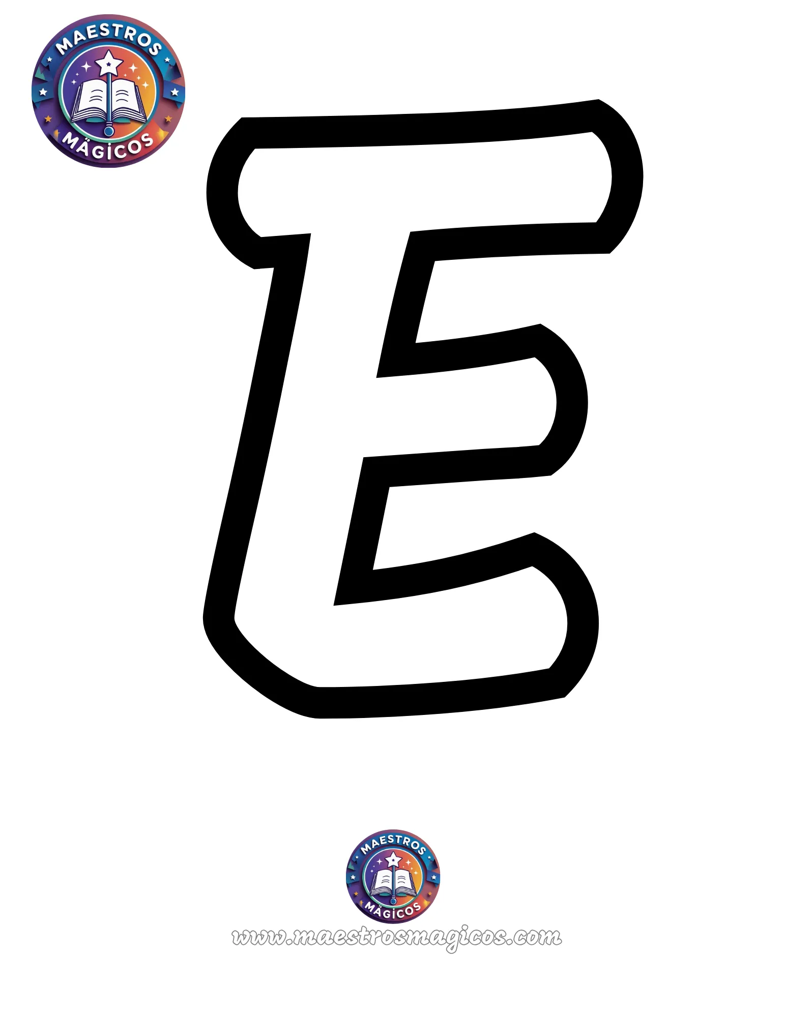 Molde letras P Q R S para imprimir