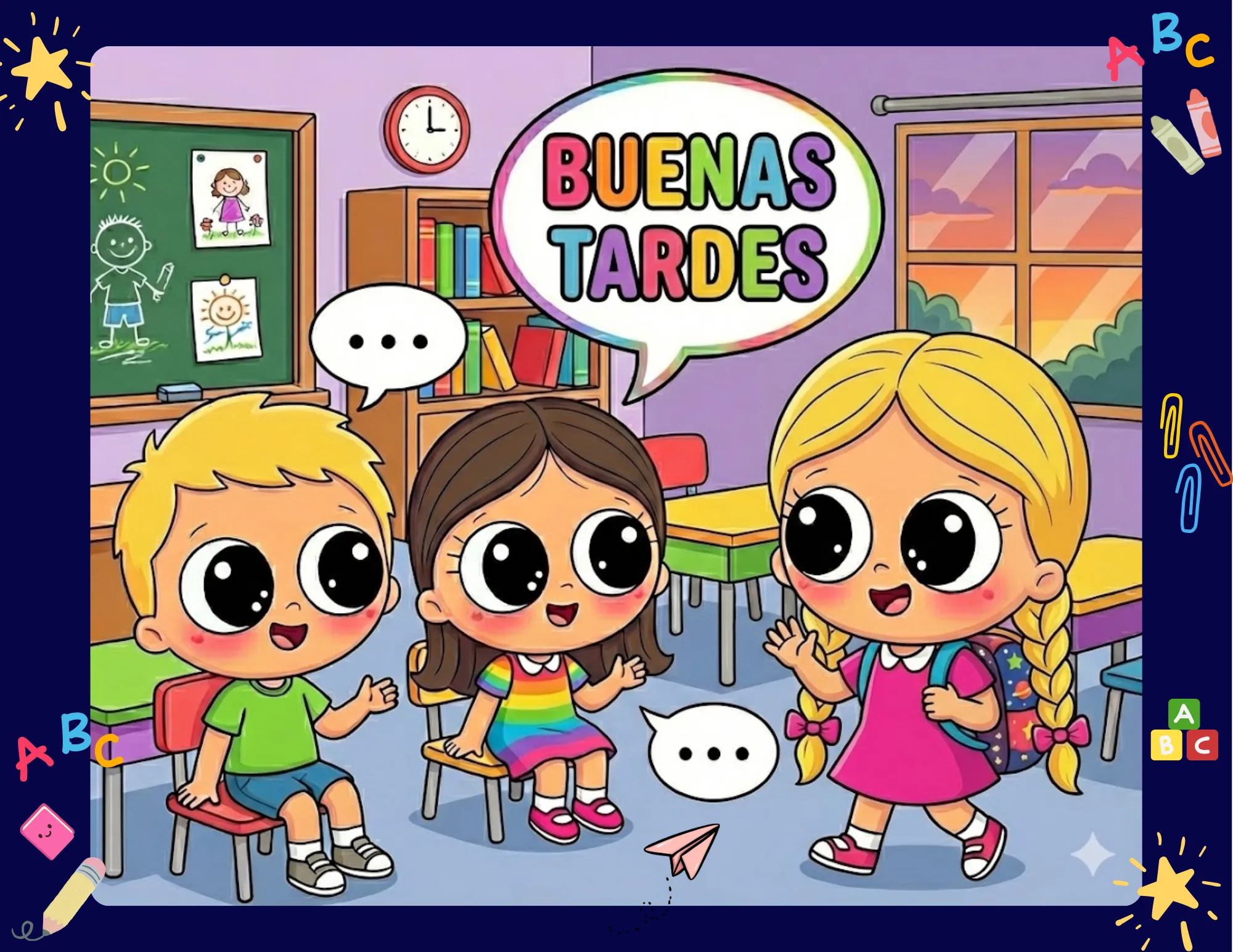 Cartel Buenas Tardes