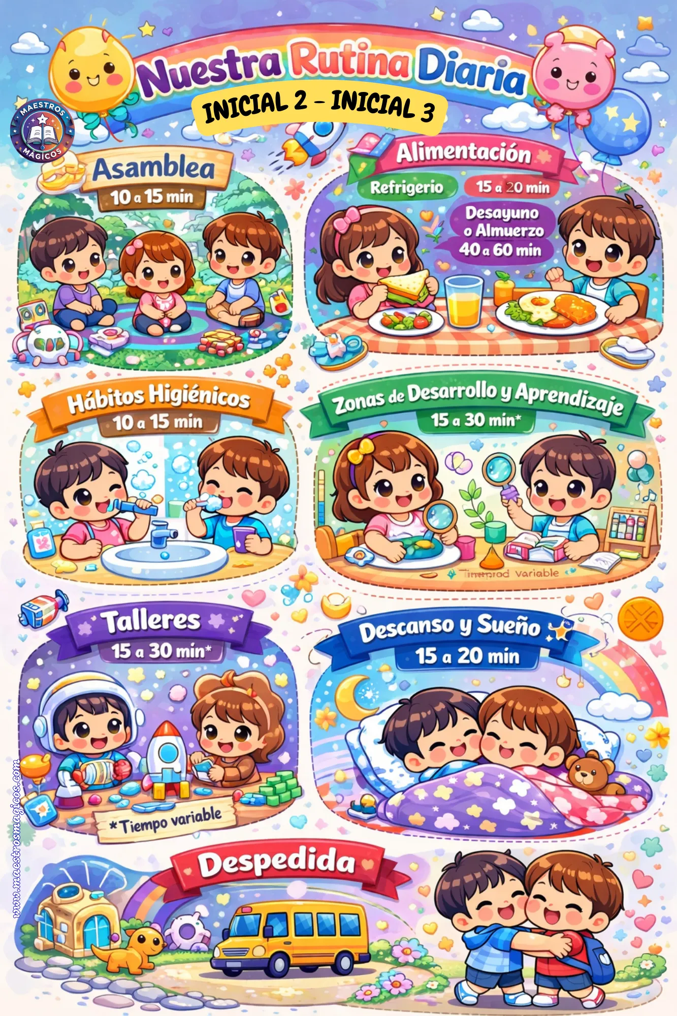 Rutina inicial variante espacial