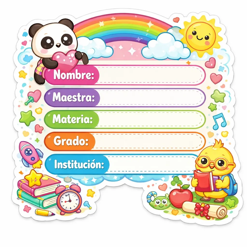 stickers para cuadernos y librostm1