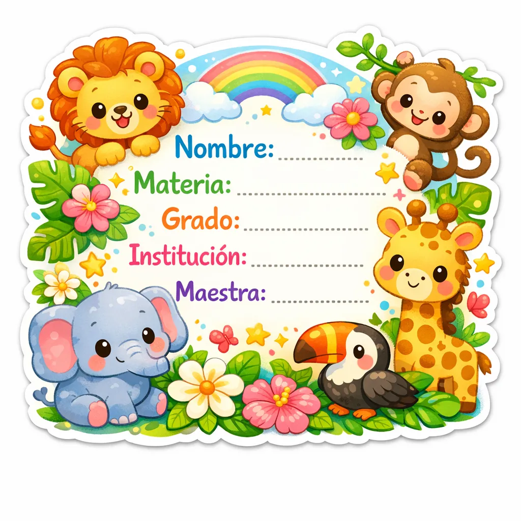 Stickers selva safari