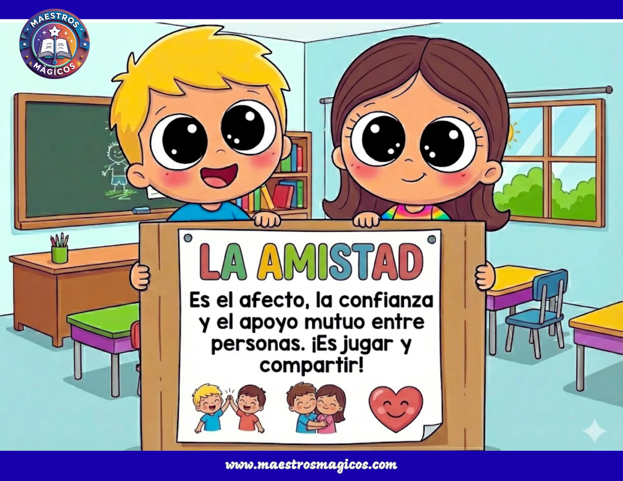 Cartel valor de la Amistad