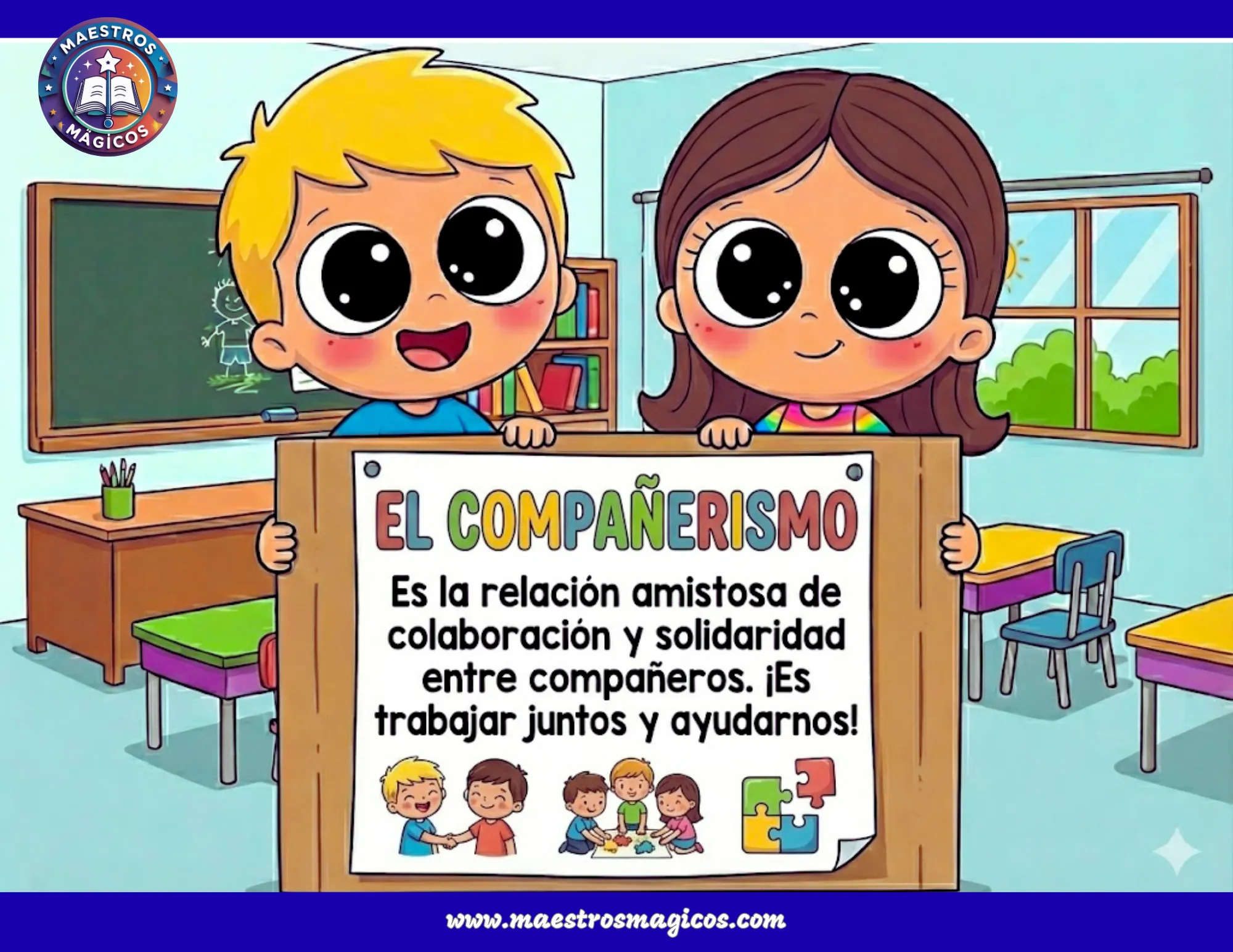 Cartel compañerismo