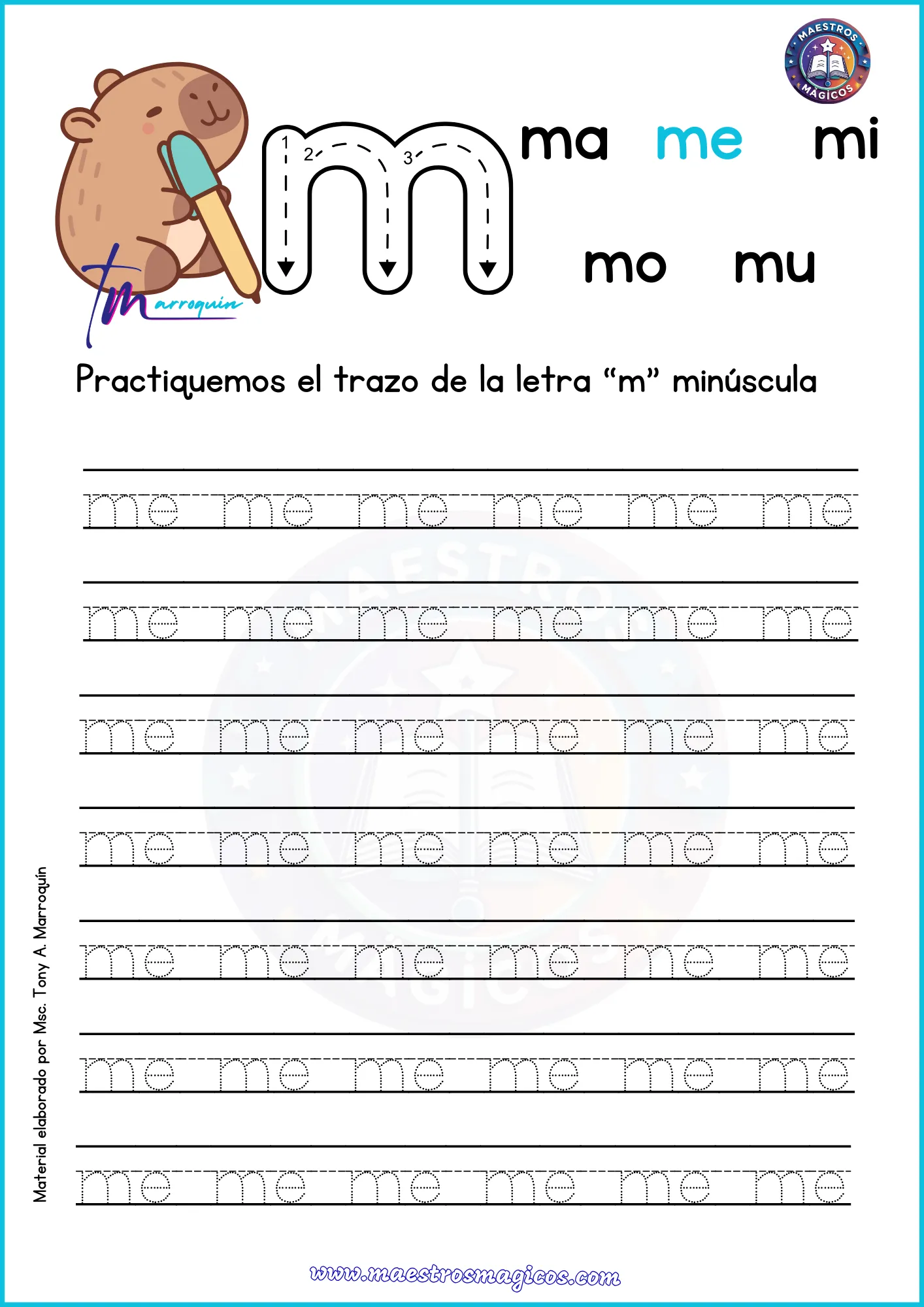 Colorear objetos con m