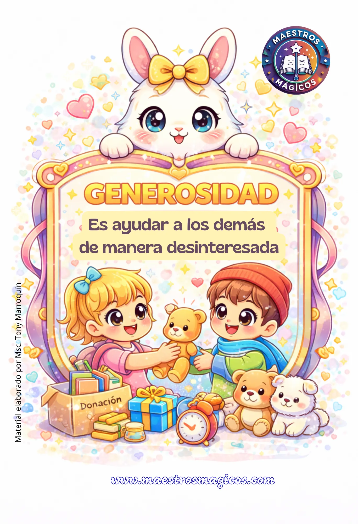 Cartel valor honestidad unicornio