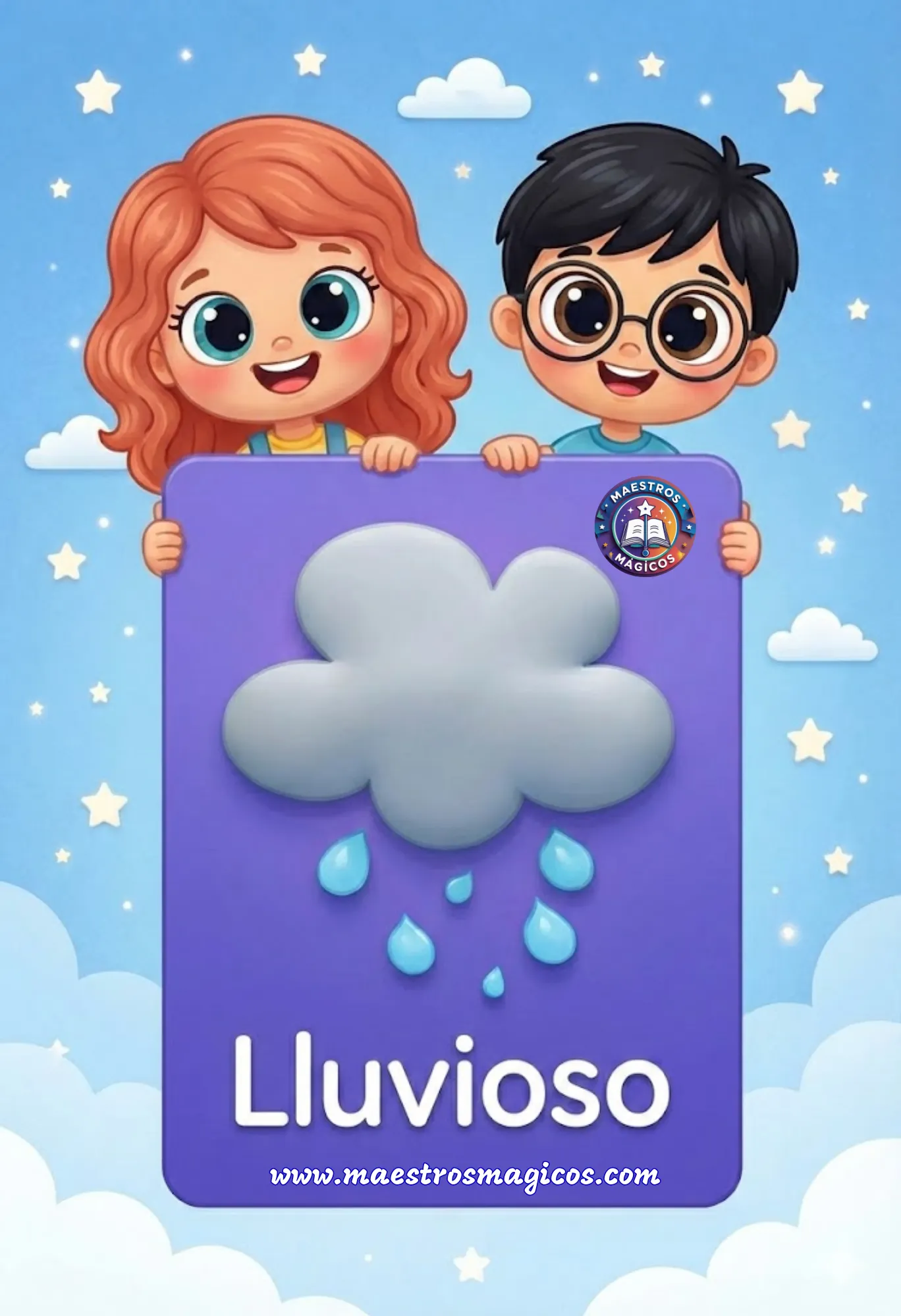 Tarjeta clima ventoso aire