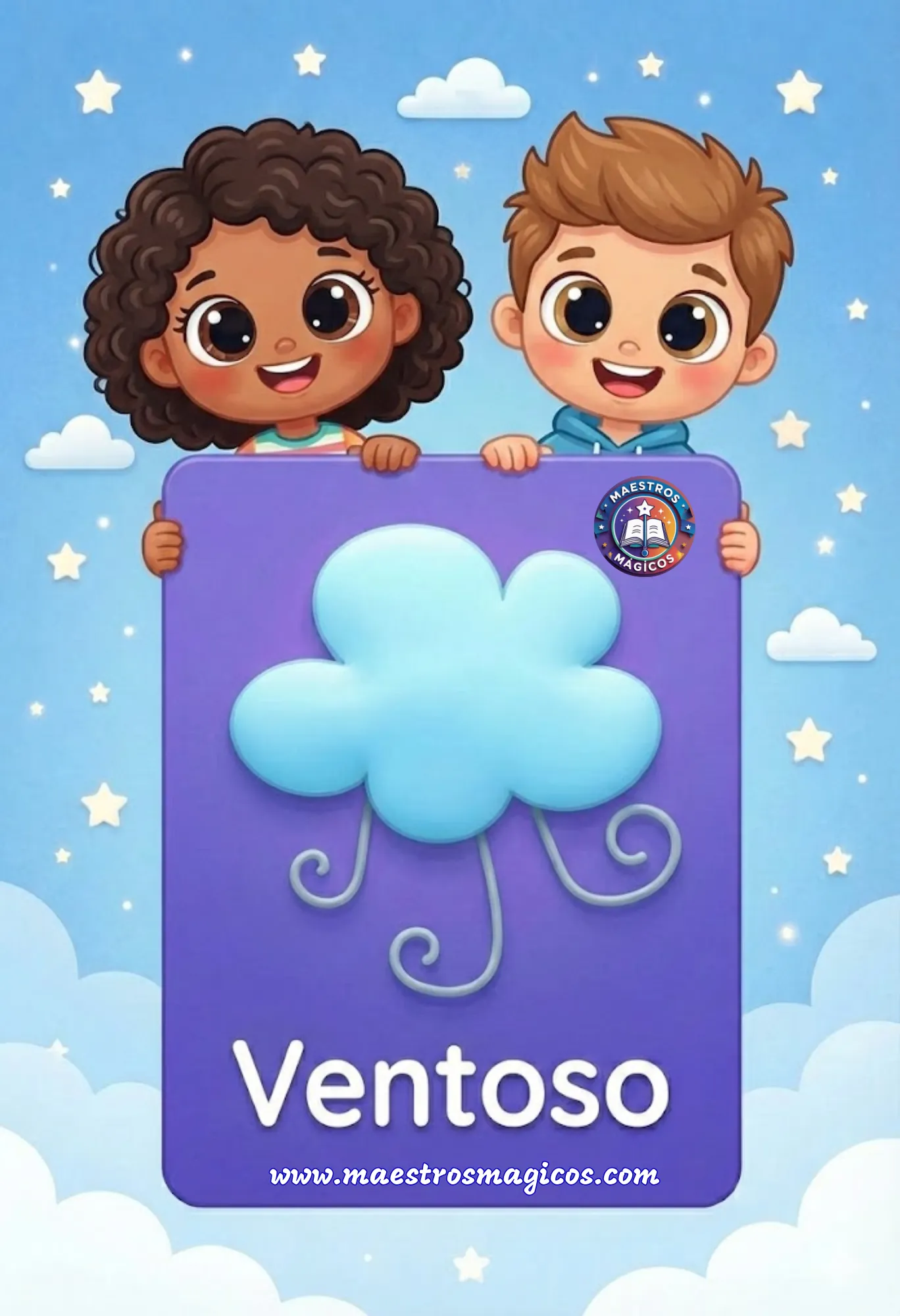 Tarjeta clima lluvioso nube