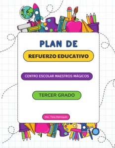 plan de refuerzo tercer grado tony marroquín